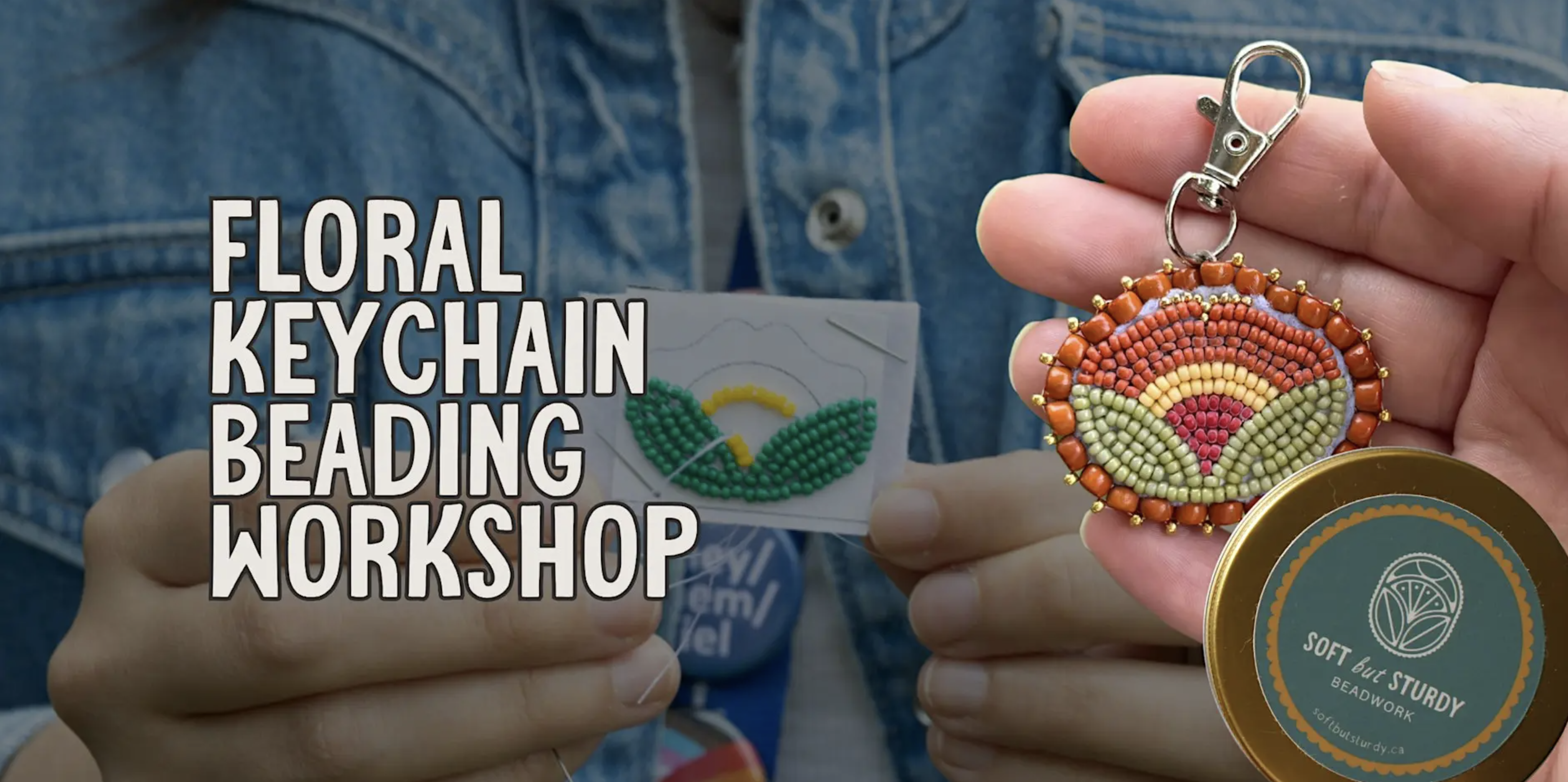 Floral Keychain Beading Workshop by Soft but Sturdy Beadworks at G101 Floral Keychain Beading Workshop by Soft but Sturdy Beadworks at G101